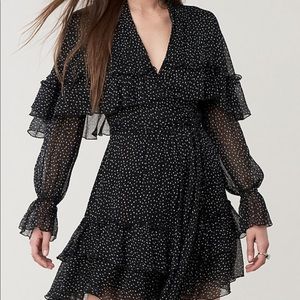 DVF Martina black dress